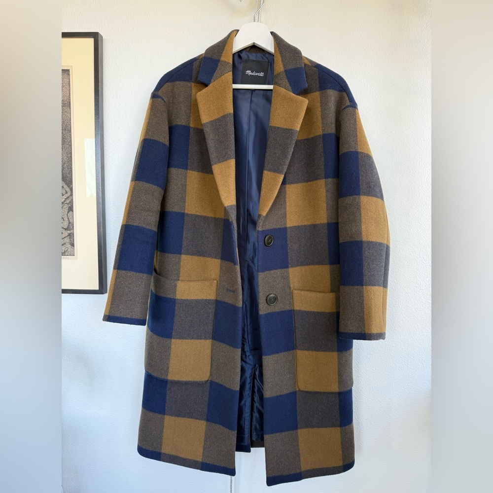 Madewell Elmcourt Coat in Buffalo plaid